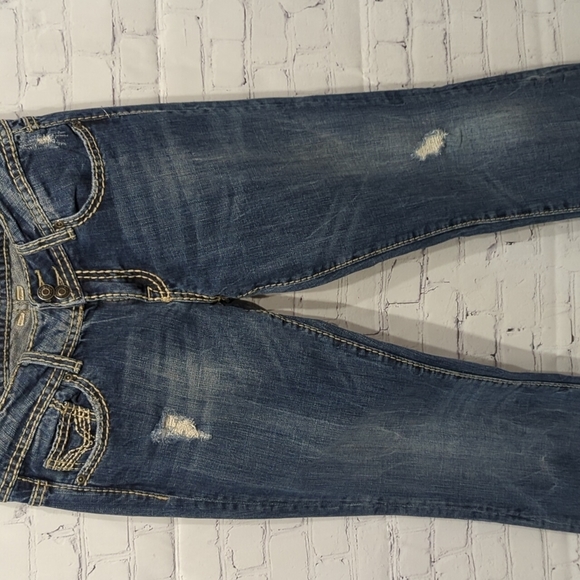 Vigoss Fit Boot cut Distressed Jeans - Picture 3 of 8